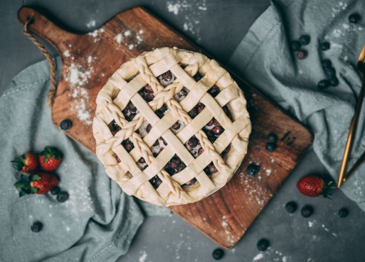 The frozen berries pie- An ultimate Sunday brunch.