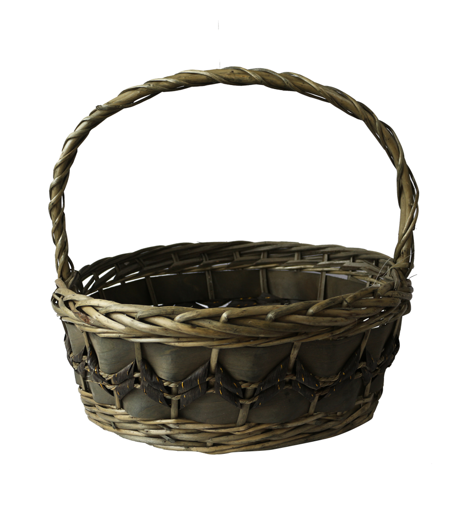 Cane Basket Grey